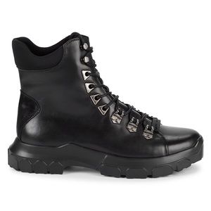 Karl Lagerfeld Paris Men's Leather & Textile Hiker